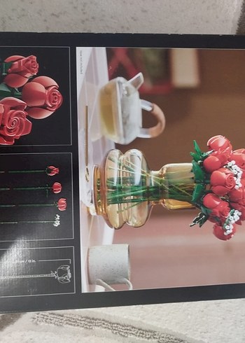Beden LEGO çiçek ( gül buketi)