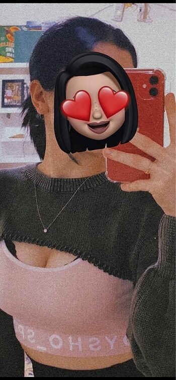 s Beden gri Renk Crop kazak