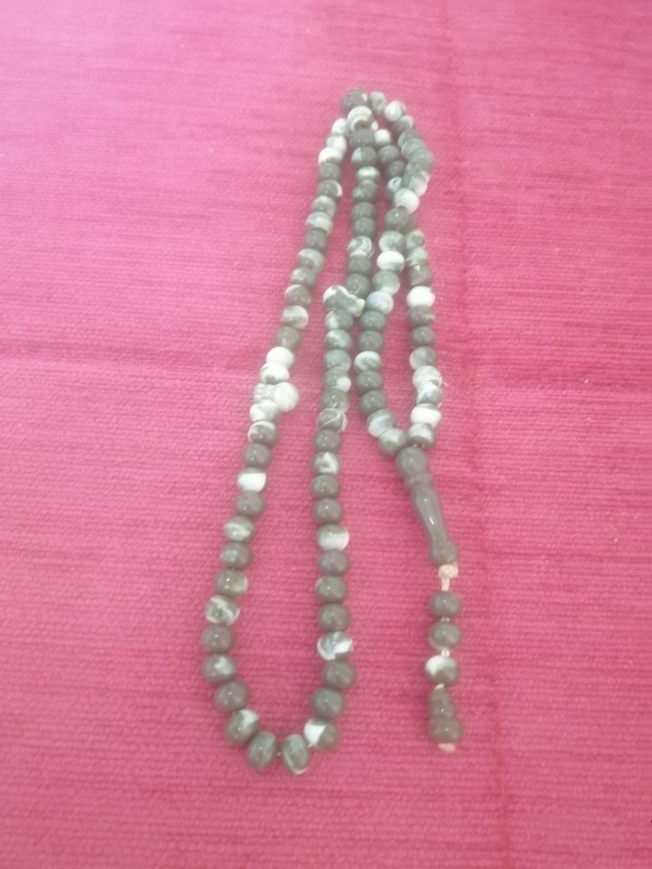 Uzun Turkuaz Boncuklu Bohem Kolye - Görsel 3