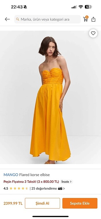 Mango elbise