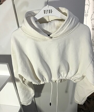 belden büzülmeli sweatshirt