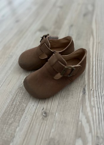 Zara Kahverengi Süet unısex sabo ayakkabı