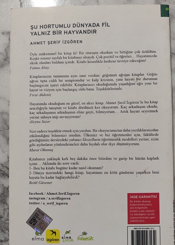 Şu Hortumlu Dünyada Fil yalnız bir hayvandır Ahmet Şerif İzgören - Görsel 2