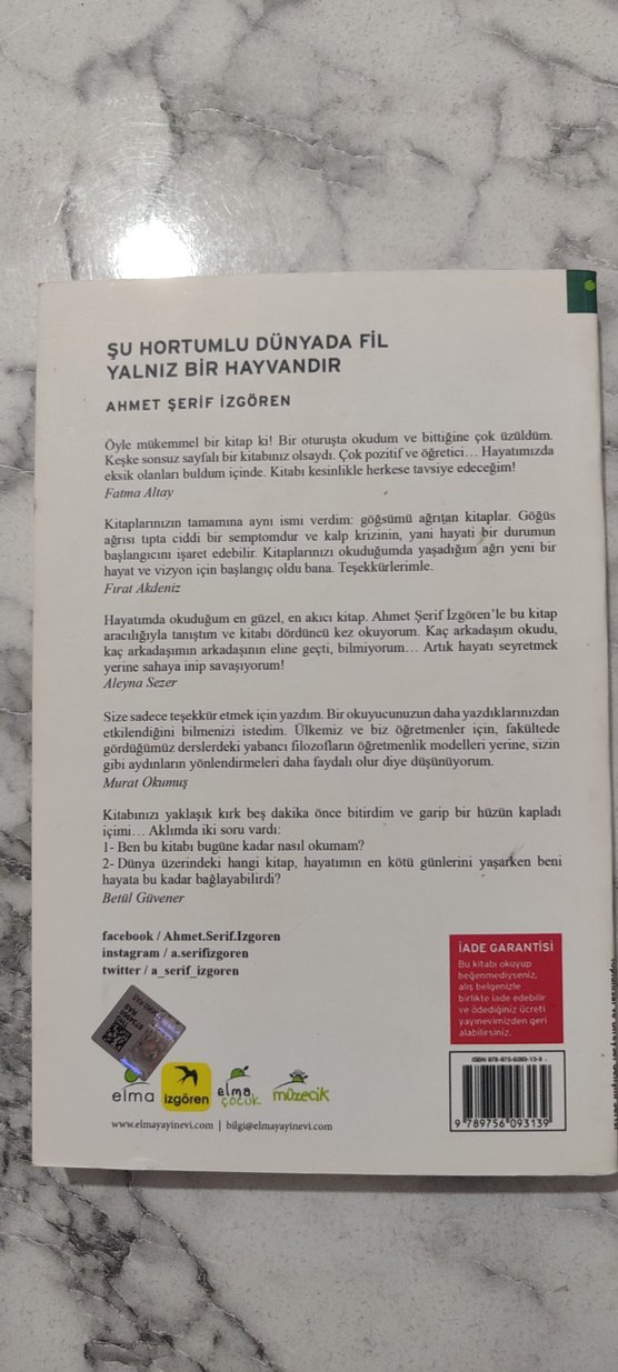 Şu Hortumlu Dünyada Fil yalnız bir hayvandır Ahmet Şerif İzgören - Görsel 2