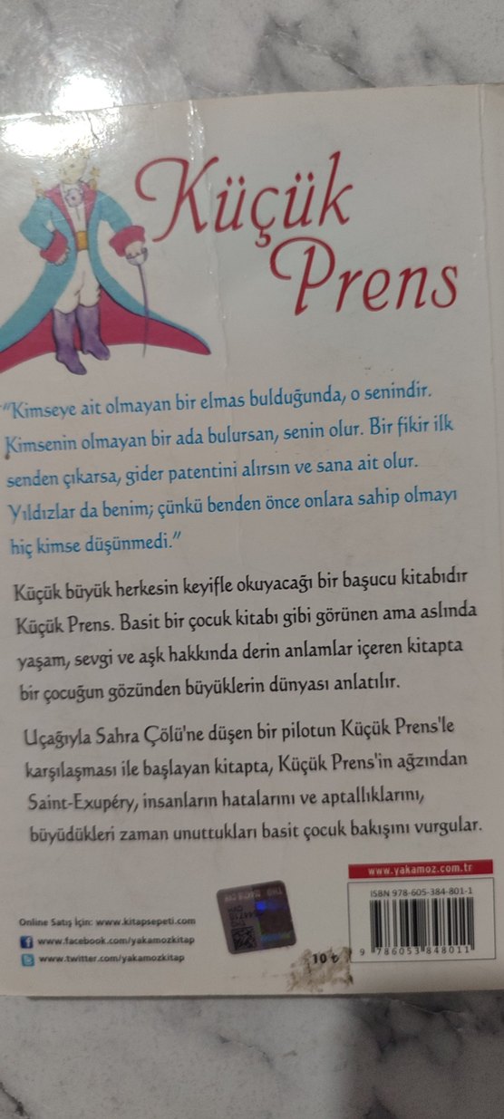 Küçük Prens - Antoine de Saint exupery- - Görsel 2