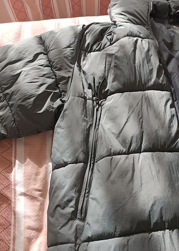 ERKEK PULL & BEAR UZUN ŞİŞME MONT - Görsel 4