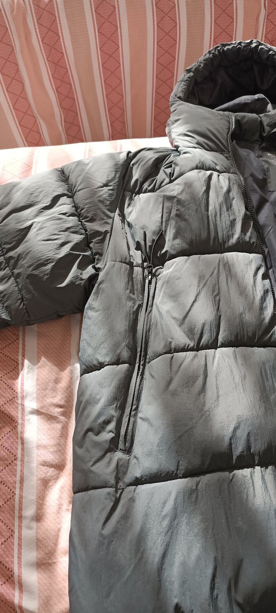 ERKEK PULL & BEAR UZUN ŞİŞME MONT - Görsel 4