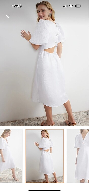 Beyaz elbise - Görsel 3