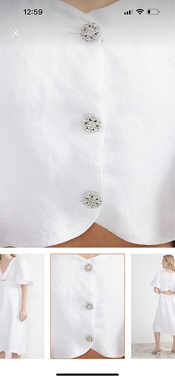 Beyaz elbise - Görsel 4