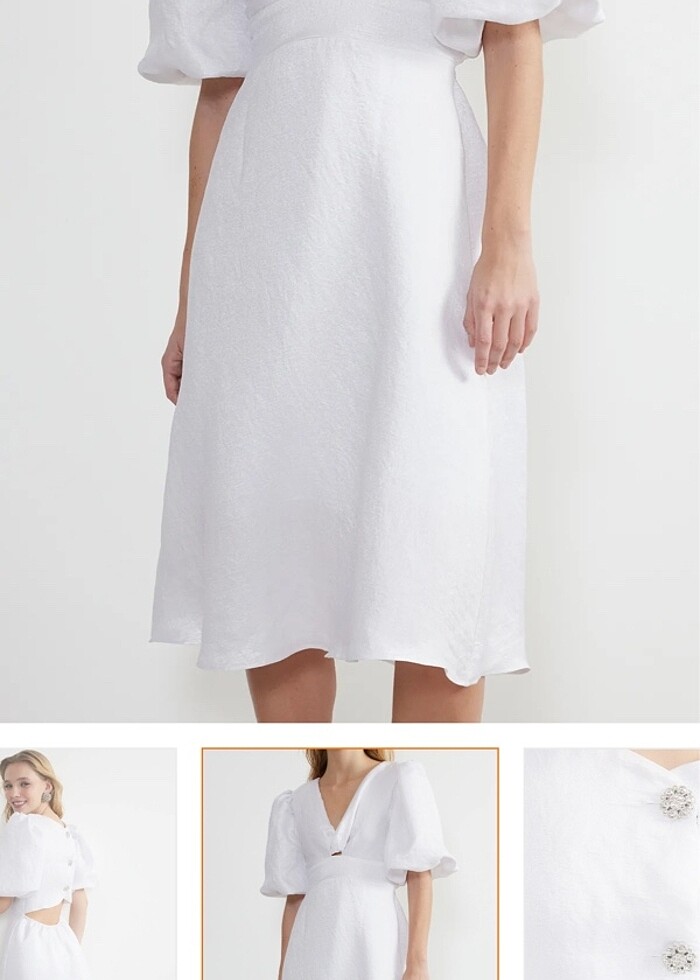 Beyaz elbise - Görsel 2