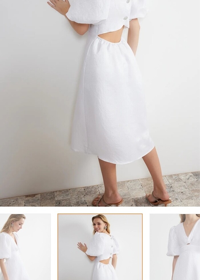 Beyaz elbise - Görsel 3