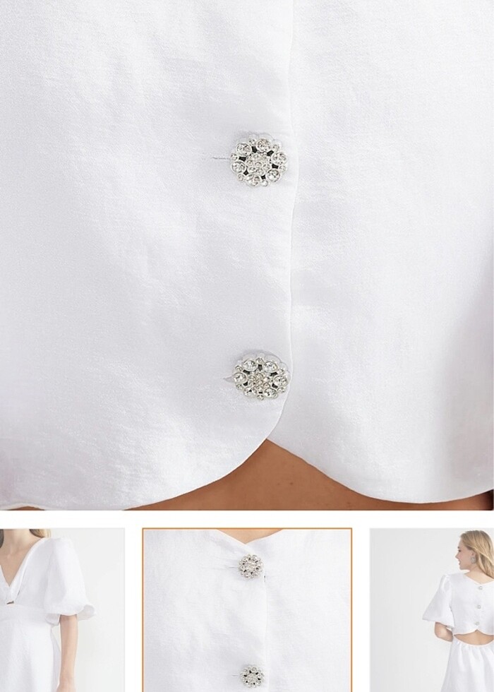 Beyaz elbise - Görsel 4