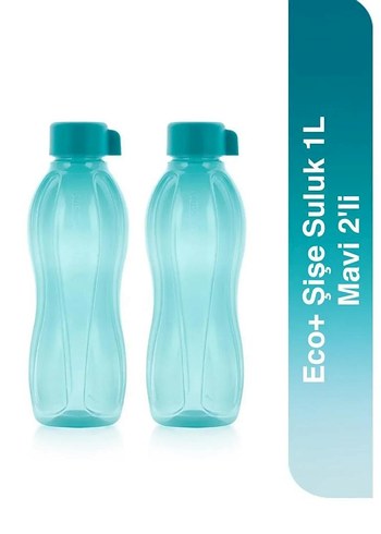 Eco+ 1L Mavi Su Şişesi 2'li