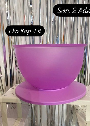 Beden pembe Renk Tupperware Pembe Plastik Mutfak Kabı4.3.lt