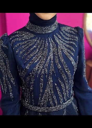 Tesettür abiye elbise - Görsel 3