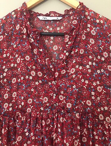 Zara Zara çiçekli elbise