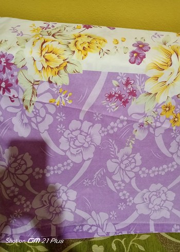 Taç Pastel Mor Çiçek Desenli çarşaf