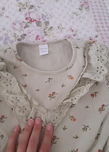 LC Waikiki Kız Çocuk Bej Dantelli Bohem Bluz