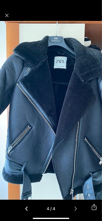 s Beden siyah Renk Zara biker ceket 