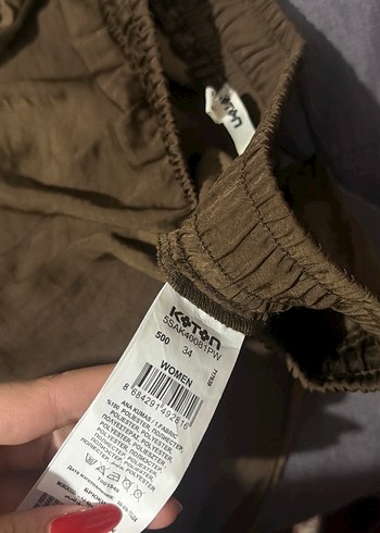 Bohem Tarzda Bej Keten Salaş Pantolon - Görsel 6