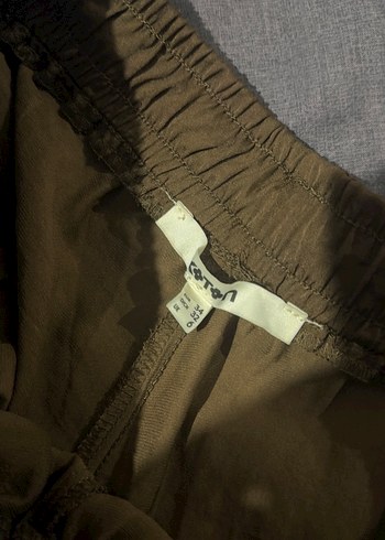 Bohem Tarzda Bej Keten Salaş Pantolon - Görsel 5