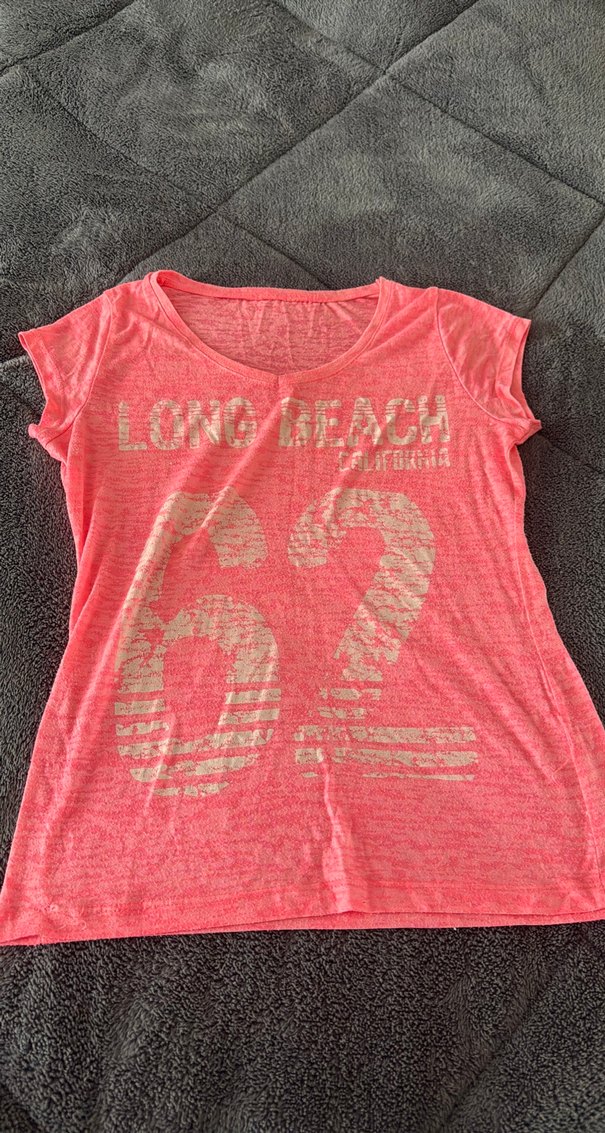 Kız Çocuk Kısa Kollu Pembe Baskılı Tişört - Görsel 3