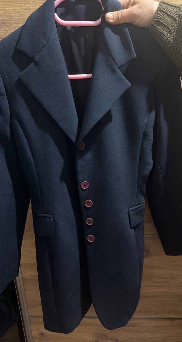 Düğmeli Bordo Midi Kadın Kaban - Görsel 2