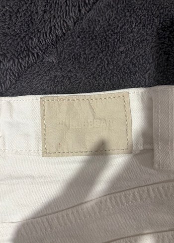 Beyaz Mini Kadın Denim Şort - Görsel 6