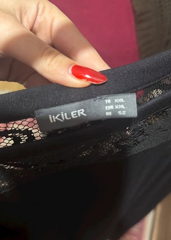 Dantel Detaylı Siyah Midi Elbise - Görsel 4