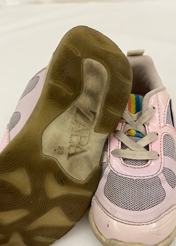 Kız Çocuk Pembe Bağcıklı  Spor Ayakkabı - Görsel 3