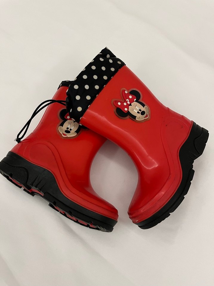 Kız Çocuk Kırmızı Kauçuk Bot - Görsel 2