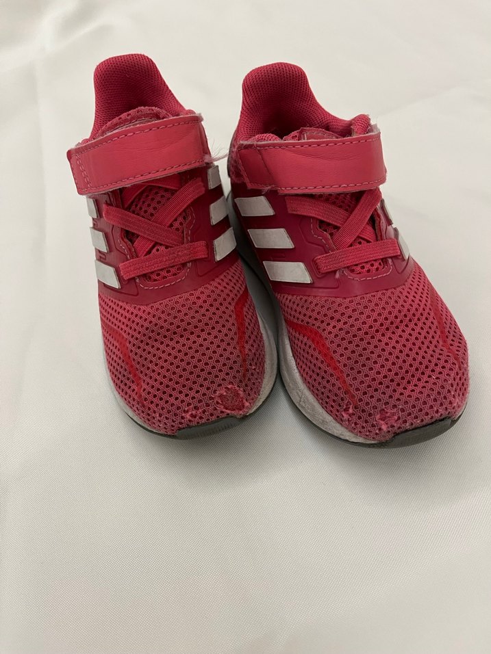 Kız Çocuk Pembe Cırt Cırtlı Spor Ayakkabı - Görsel 3