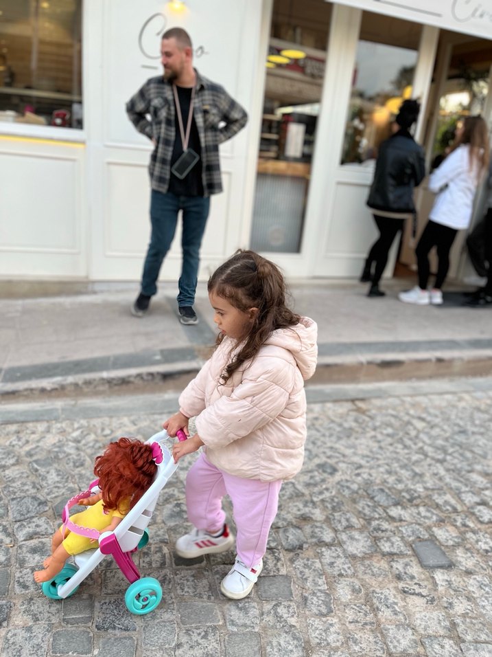 Kapüşonlu Bebek Kız Şişme Mont - Görsel 2