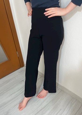 Diğer Siyah Midi Kadın Kumaş Pantolon