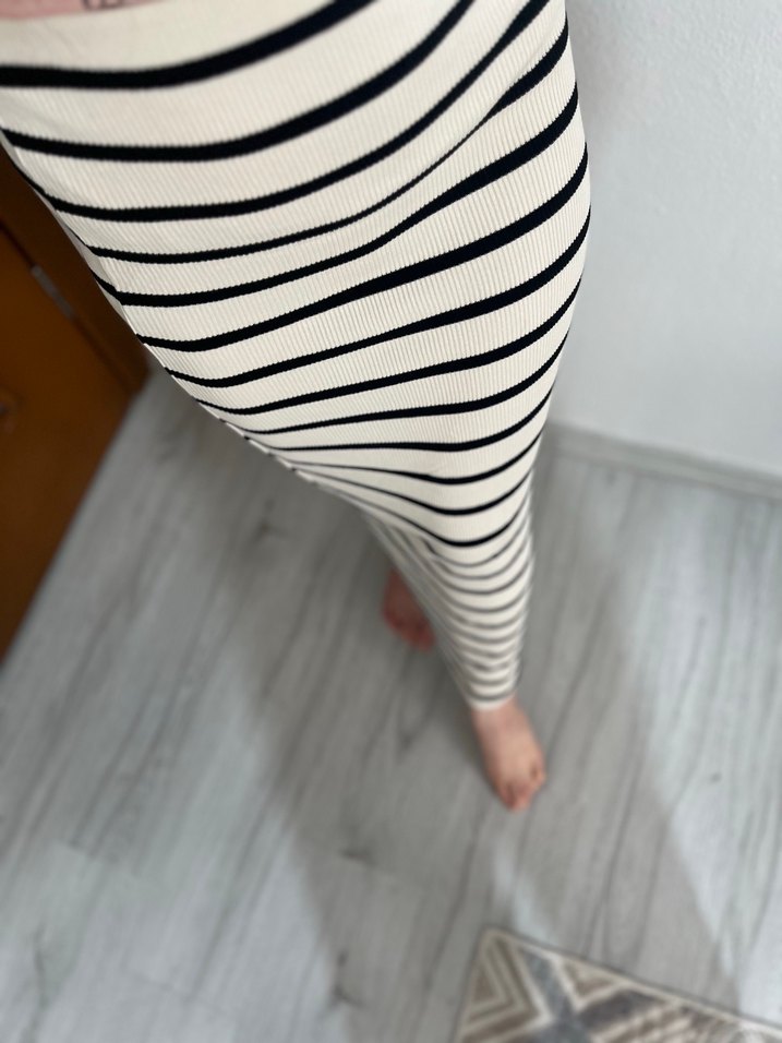 Çizgili Uzun Etek - Görsel 3