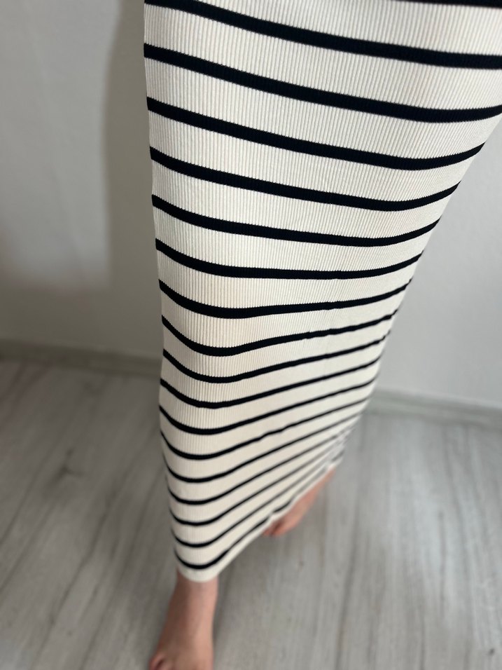 Çizgili Uzun Etek - Görsel 4