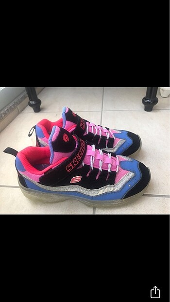 35 Beden çeşitli Renk SKECHERS KIZ ÇOCUK SPOR AYAKKABI NO 35