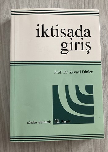 İktisada Giriş - Prof. Dr. Zeynel Dinler