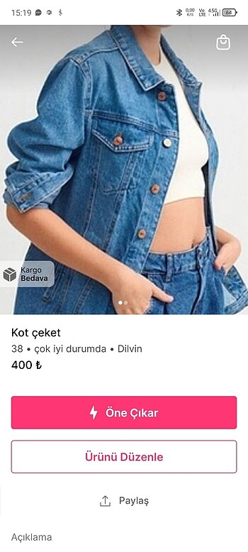 Kot ceket