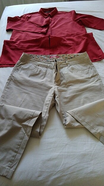 42 Beden GÖMLEK VE PANTALON. 42 BEDEN