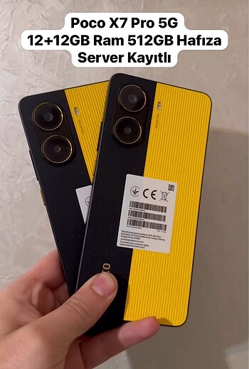 Poco X7 Pro 5G 12+12/512 Kytlı