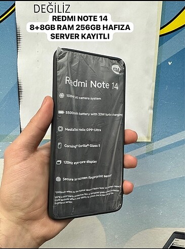 Redmi Note 14 8+8/256 Kytlı