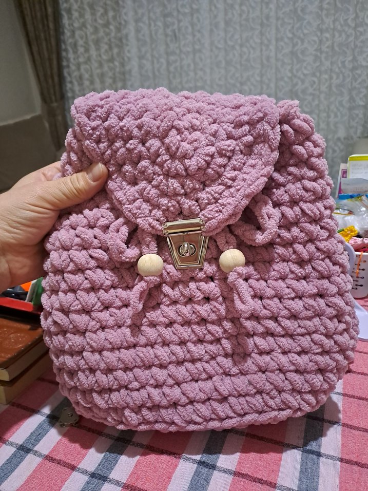 vizon peluş kadın omuz çantası - Görsel 3