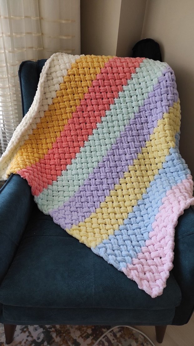 Örgü Bebek Battaniyesi - Görsel 3