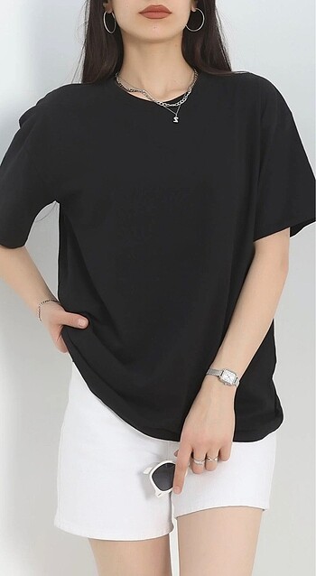 Diğer Baskılı Oversize Tişört