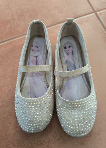 Kız Çocuk Beyaz Payetli Babet - Görsel 6