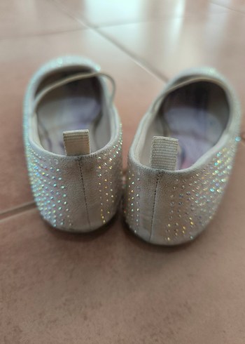 Kız Çocuk Beyaz Payetli Babet - Görsel 5