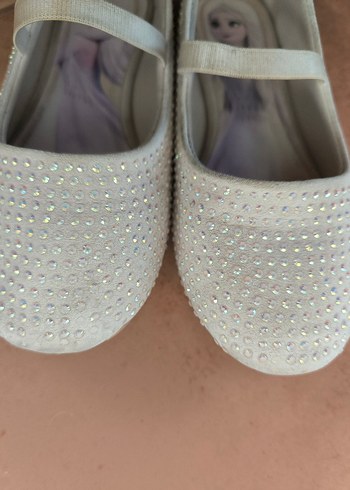 Kız Çocuk Beyaz Payetli Babet - Görsel 4