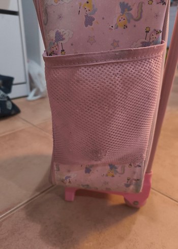 Unicorn Desenli Pembe Çekçekli Okul Çantası - Görsel 9