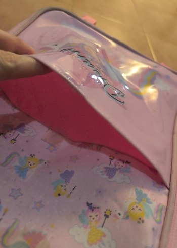 Unicorn Desenli Pembe Çekçekli Okul Çantası - Görsel 6